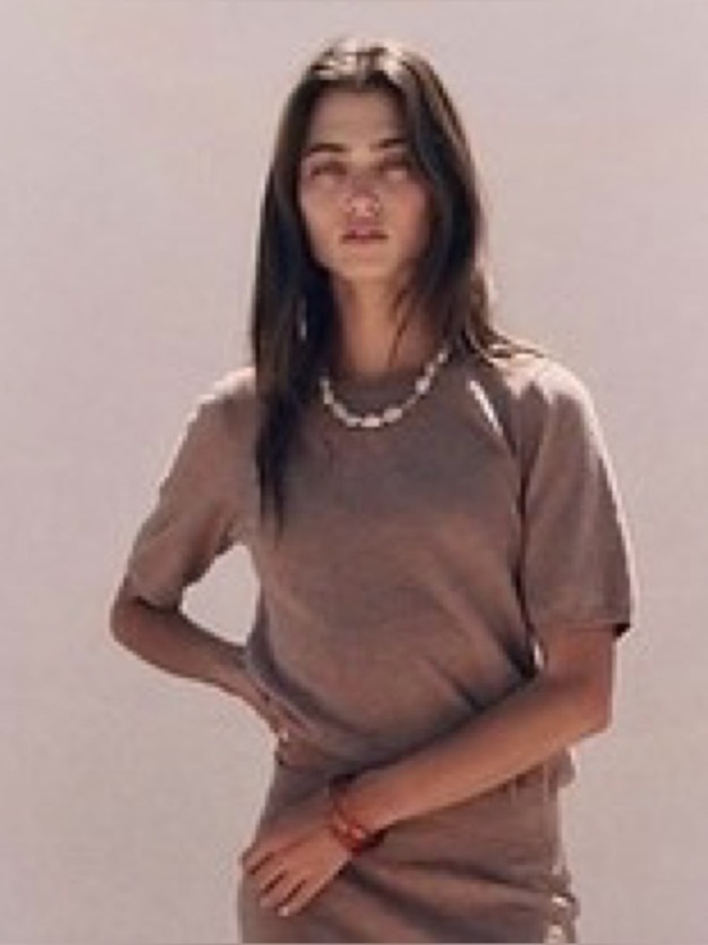 Free People Free-est Isabella Sweater Linen Blend Brown Size XS